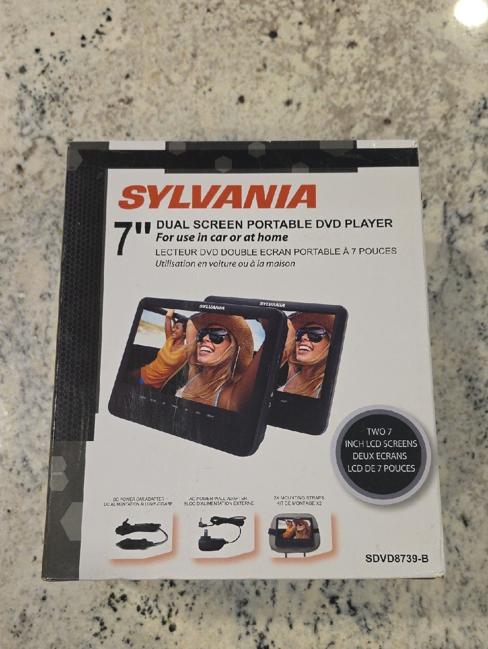 Sylvania Dual Screen Portable DVD Player